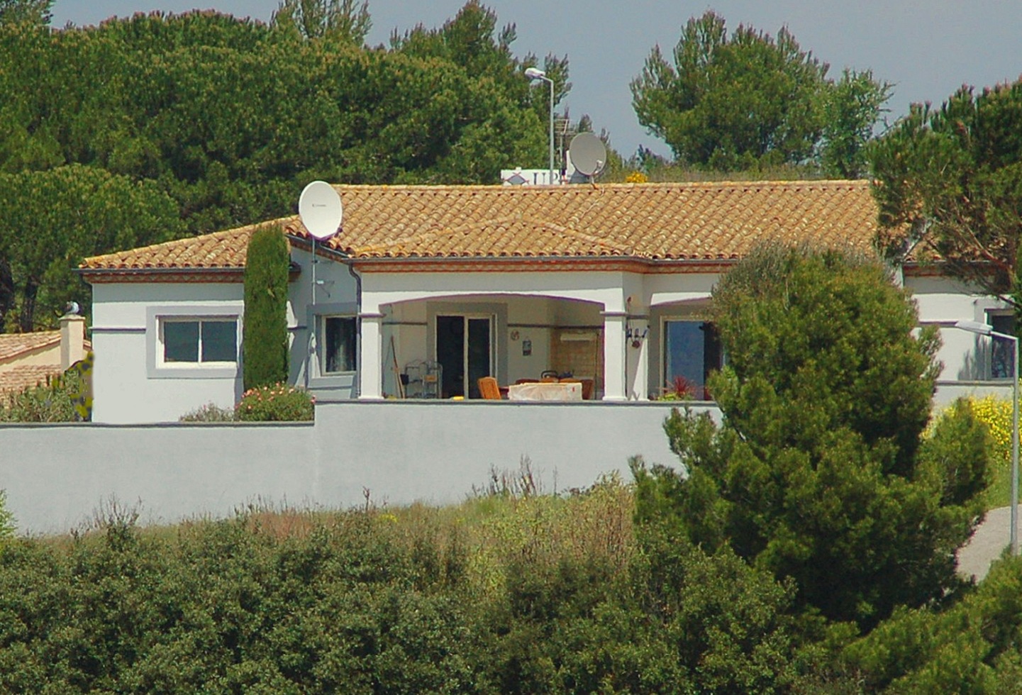 our villa from the buttom of the hill