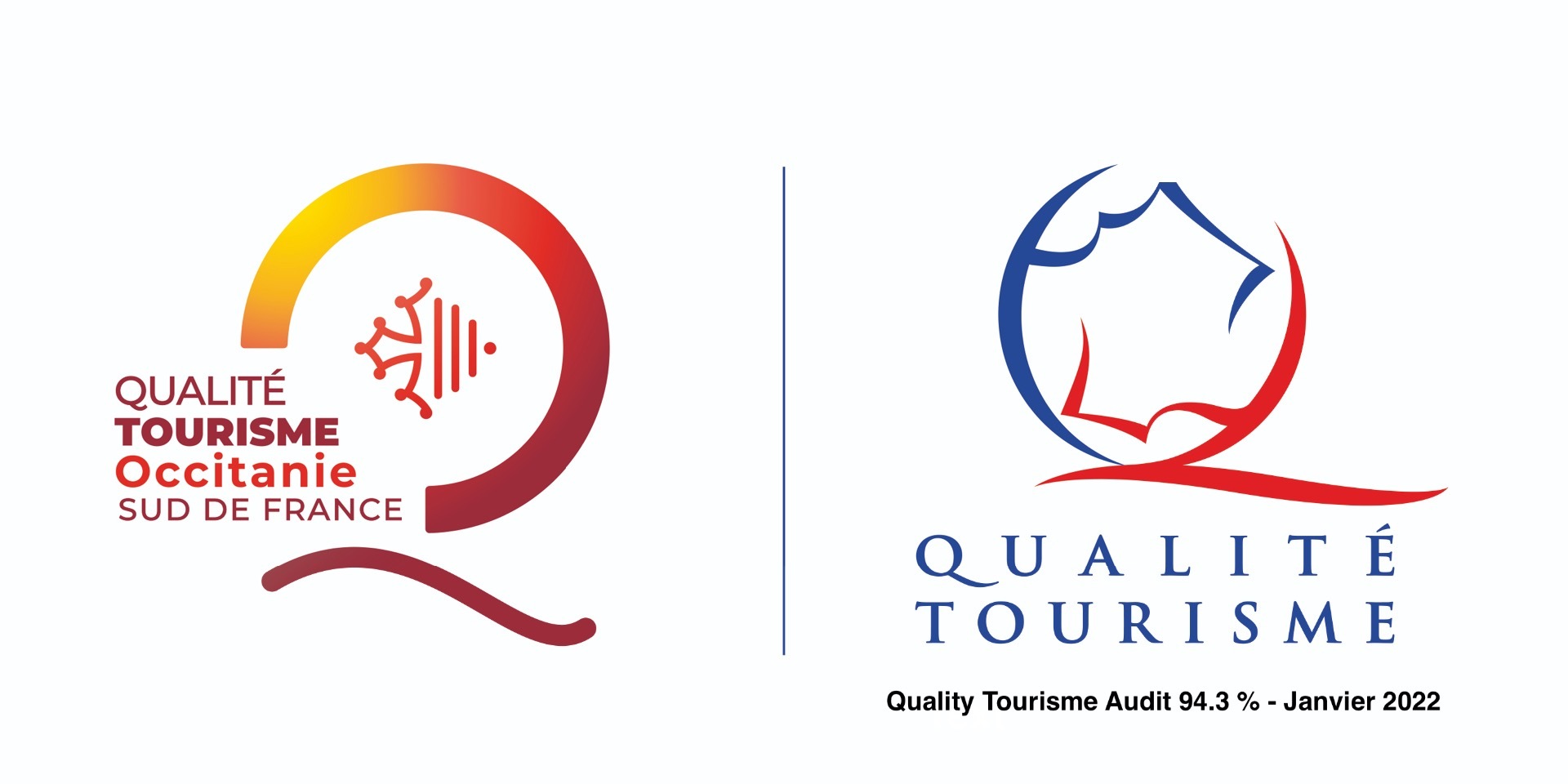 Logo Qualite Tourisme - Quality score B&B 94.3%