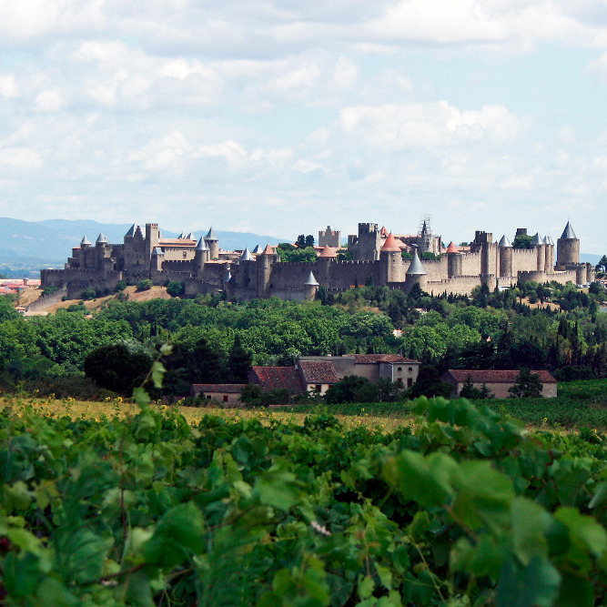 Het kasteel van Carcassonne "La Cité"