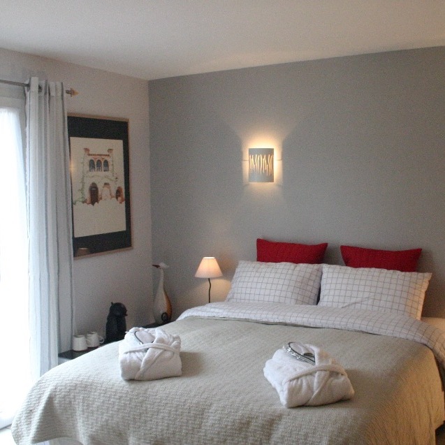 Tweepersoonskamer met een bed van 160x200cm of 2-1persoonsbedden