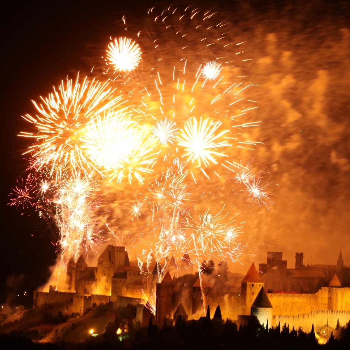 14th of July Fireworks Carcassonne