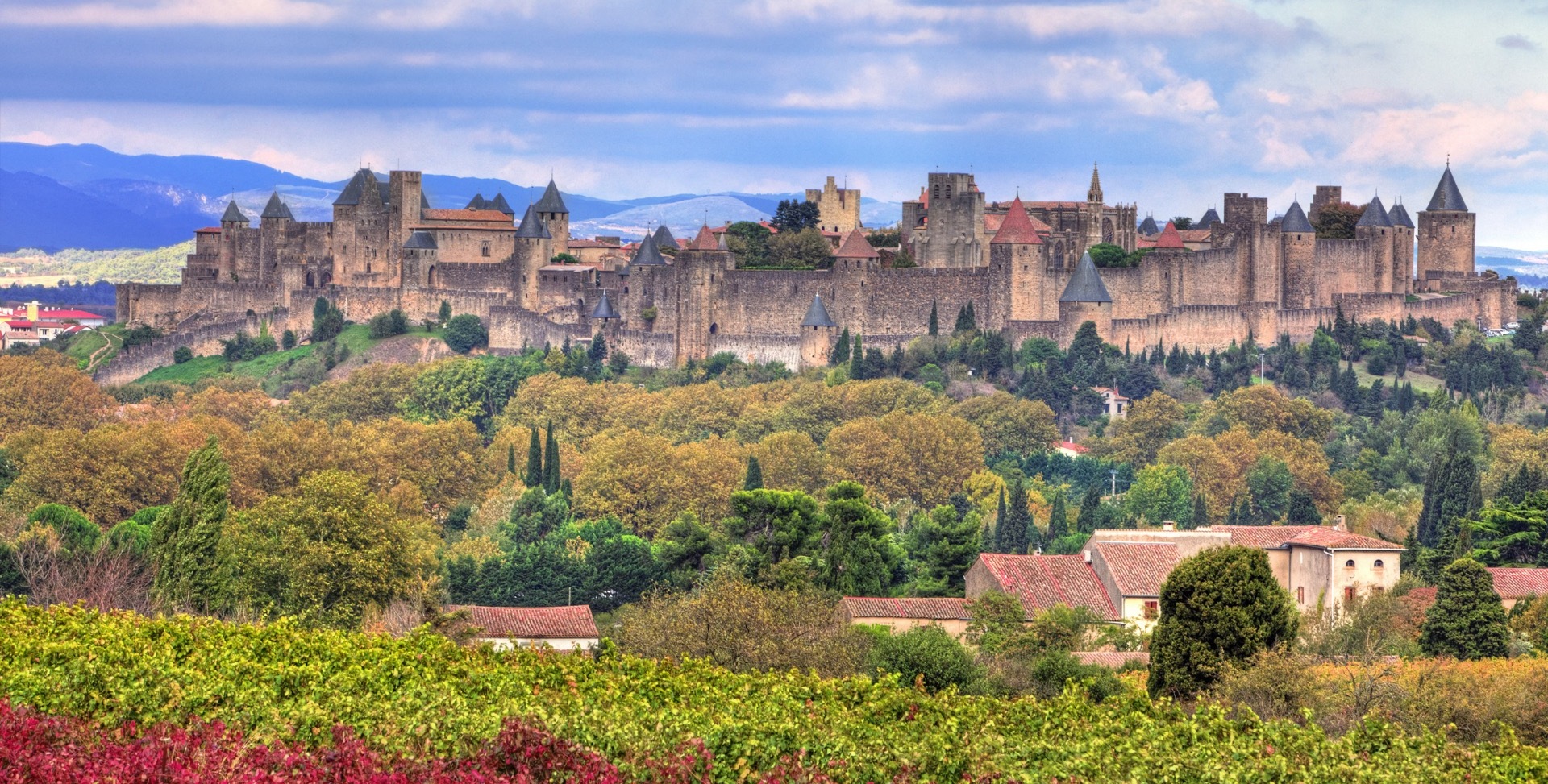 Die Burg in Carcassonne "la Cité"